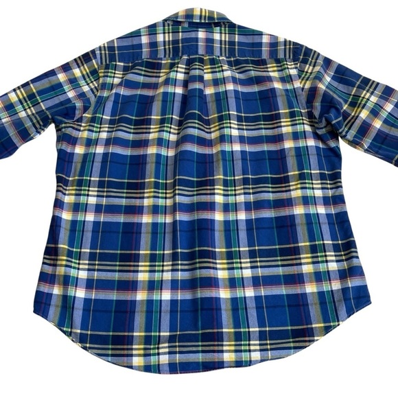 Ralph Lauren Cotton Plaid Button Down Shirt Casual Preppy Small Pony Embroidery - Picture 14 of 16